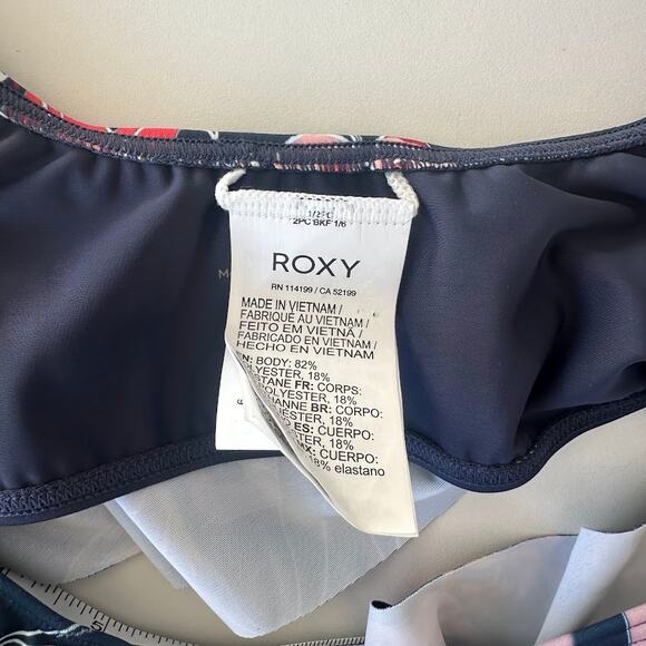 NWOT Roxy Girls Brightmoonlight Flutter Floral Bikini Top Size 14 ERGX203380 - Picture 4 of 7